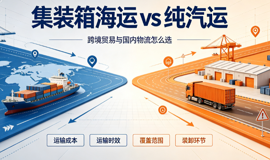 集装箱海运 vs 纯汽运：区别在哪？？？企业发货该怎样。。？？？